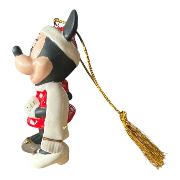 Lenox Disney Minnie Mouse Porcelain Winter Holiday Ornament 2021 - Picture 2 of 5